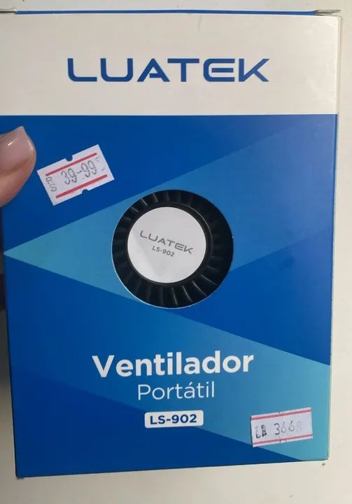 Ventilador Portátil Mesa Recarregável Usb 3 Velocidades Loja Coimbra Computadores Entrega - Foto 2
