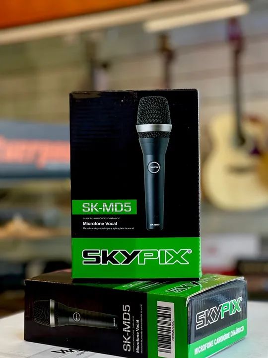 Microfone com fio SKYPIX MD5 (Cabo de 5 Metros, bag e cachimbo) - Foto 4