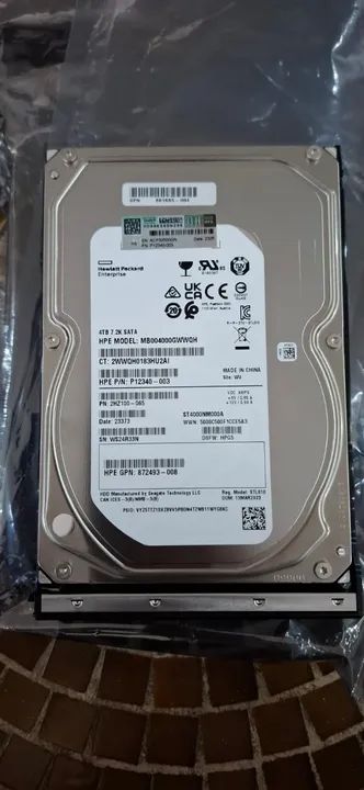 Disco Rígido De Servidor Hpe 4tb 7.2k Sata - Foto 5