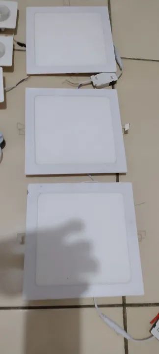 6 Placas de LED para Teto - Novas