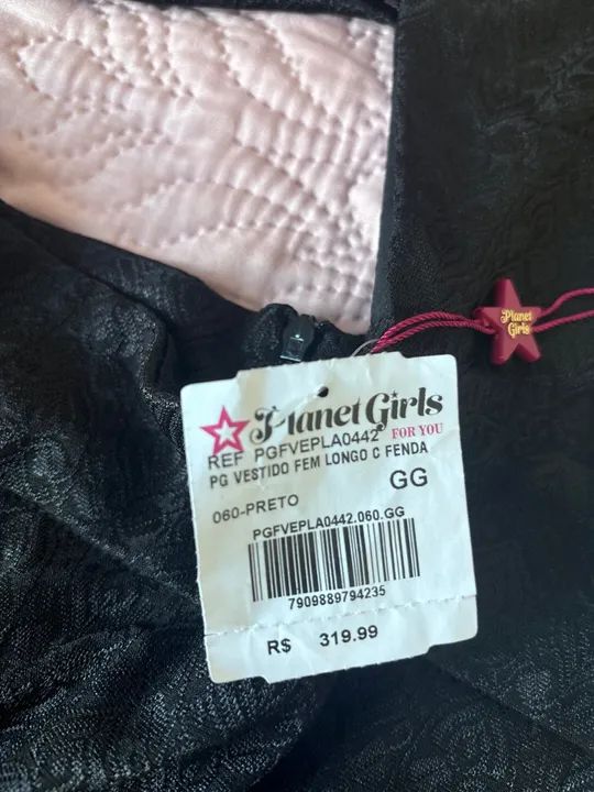 Vestido longo preto 