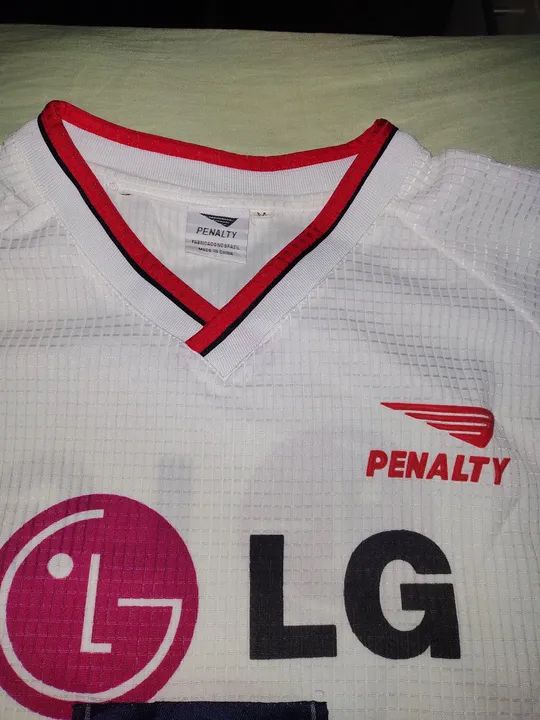 Camisa São Paulo 2001 #9 Pênalti LG tamanho M - Foto 2