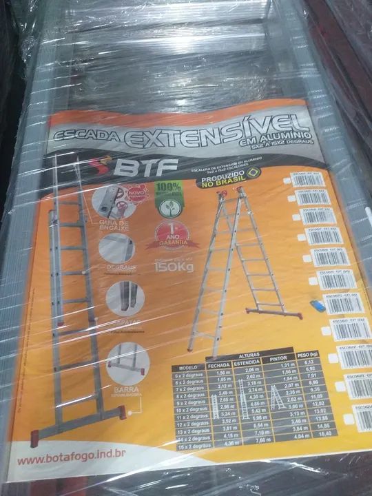 Escada de Alumínio com Rodas 14x2 - Foto 6
