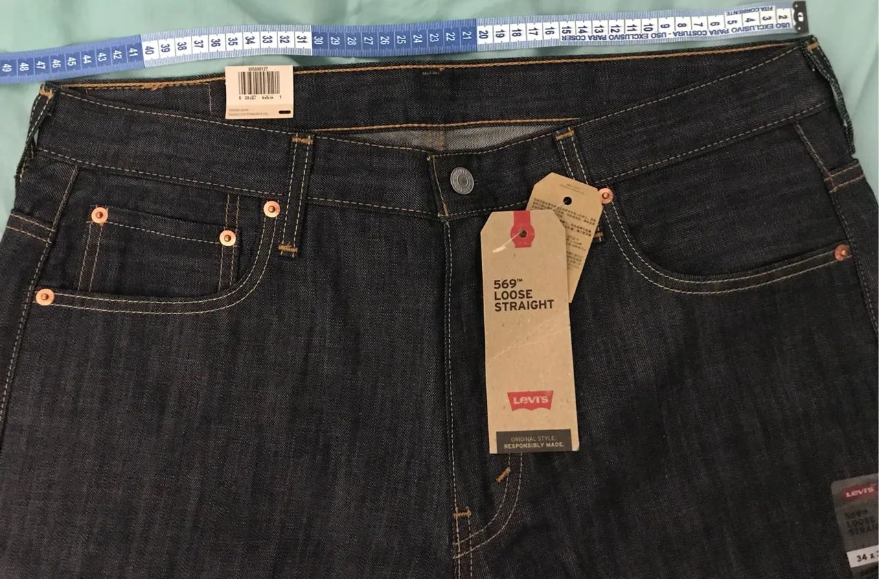 Calça Jeans Levis 569 Loose Straight Fit Ice Cap Jax Teller