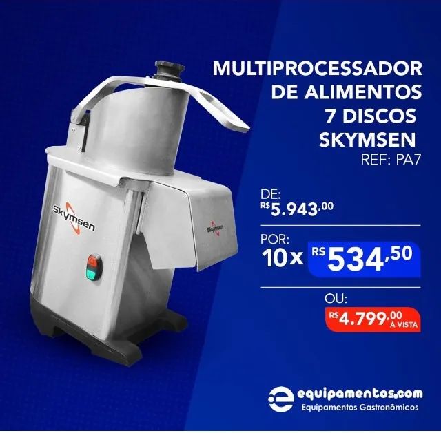 Processador de alimentos industrial 7 dias novo com garantia 