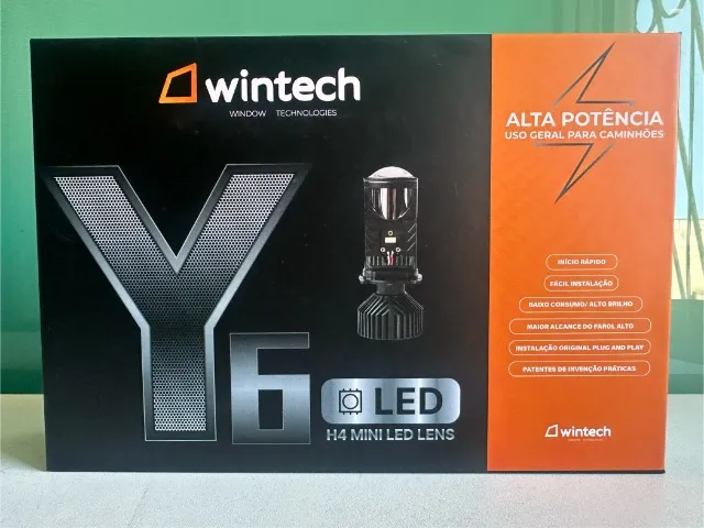 Par de lampada ultra led automotivo Projetor Y6 H4 6000k Foco definido Plug and play