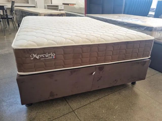 Cama box casal 138x188 molas ensacadas Várias cores disponíveis  - Foto 2