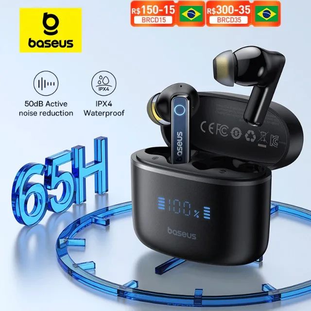 Baseus Bowie 30 auriculares sem fio com redução de ruído de 50db - Foto 5