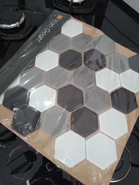 Pastilha Eco Hexagonal Cinza Claro 26x31cm Van Gogh - Foto 6