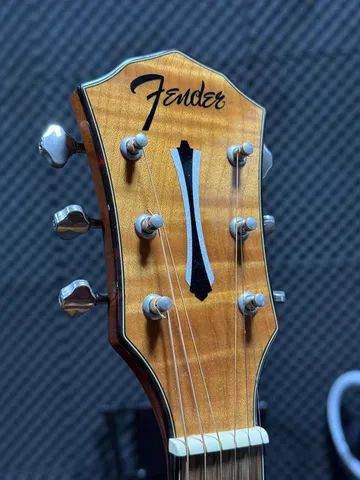 Violão Eletroacústico Aço Cutaway Fender FA-345CE Auditorium 3-tone Natural - + Case - Foto 5