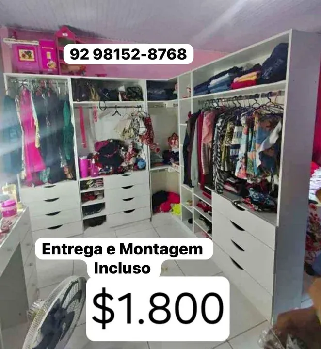 Closet de Casal - Branco - Novo MEGA CASAL