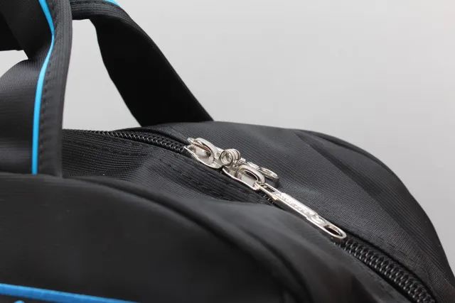 Bolsa viagem mala bordo bagagem de mão sacola academia Preta reforçada - Foto 3