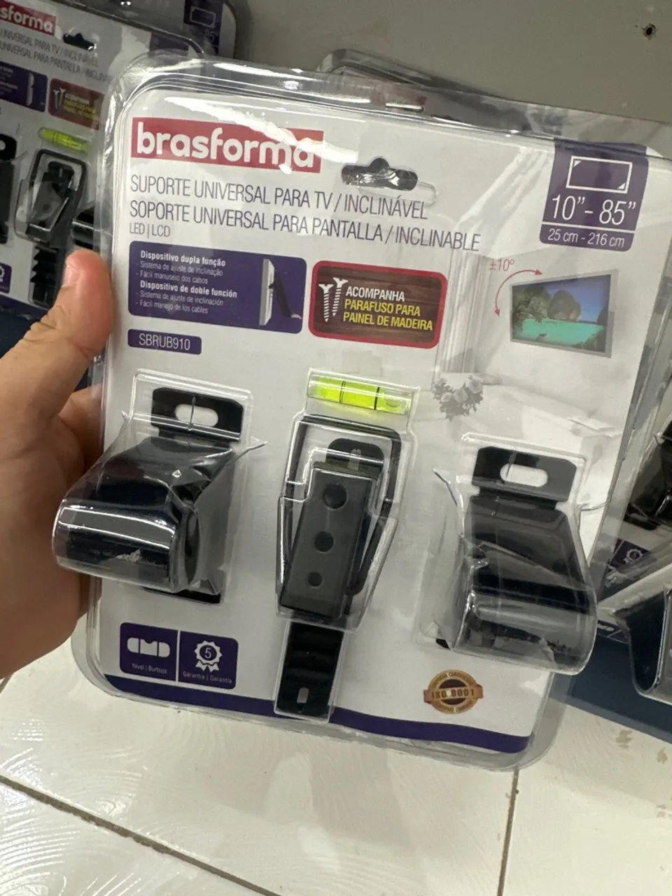 Suporte Universal para TV Inclinável Brasforma 10"-85"