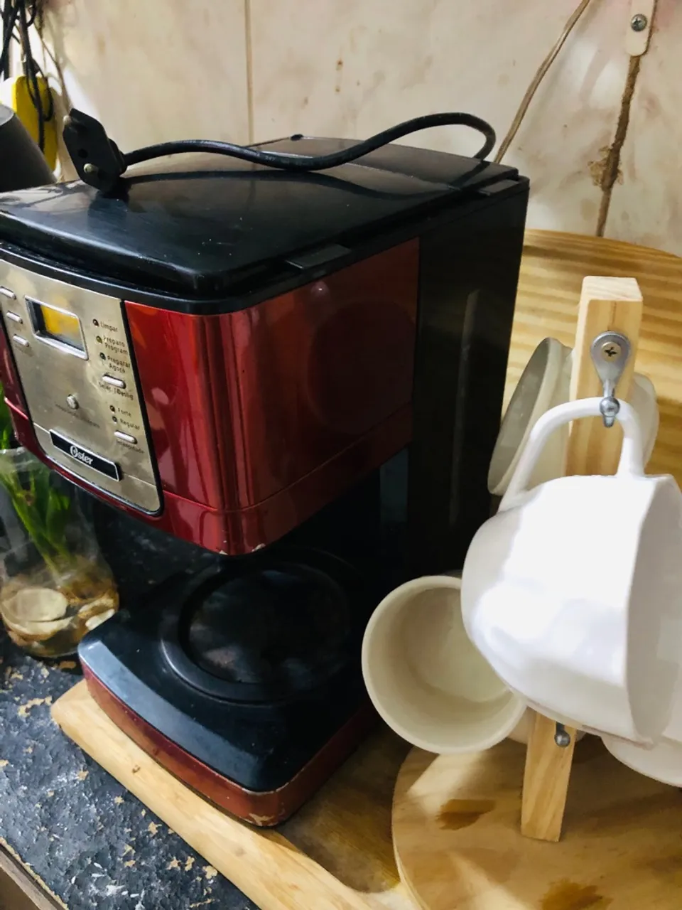 Cafeteira Elétrica Oster Vermelha - Pronta Entrega