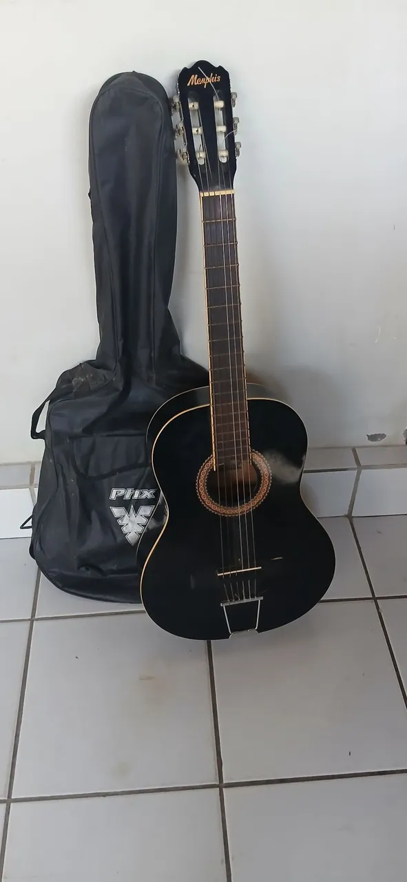 Violão Memphis Preto com Capa