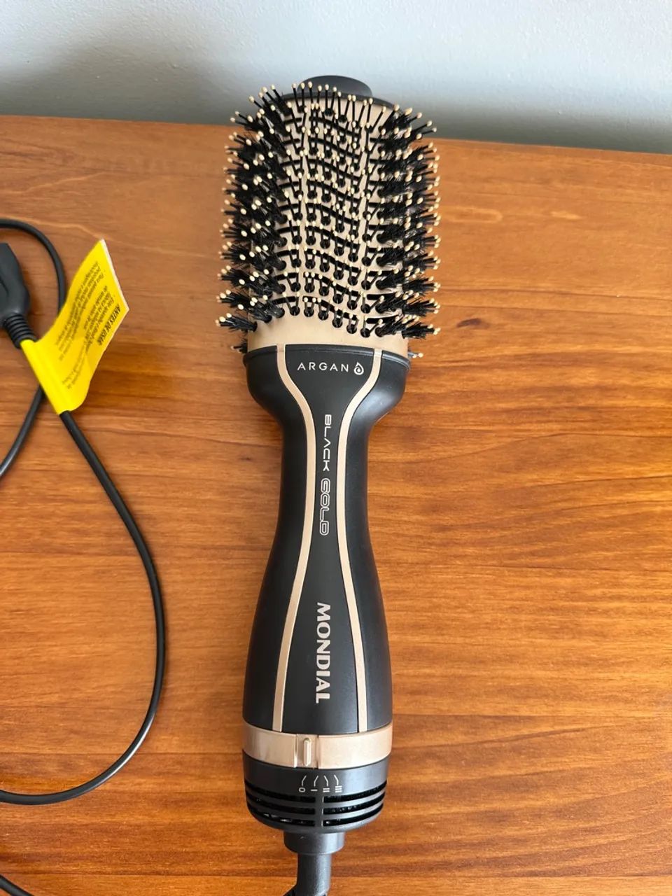 Escova Secadora Black Gold Argan Mondial 1200wat Es15 Bivolt