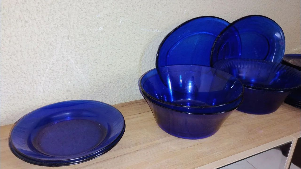 Jogo Duralex azul 28 pçs