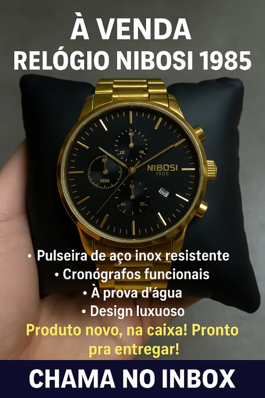  Relógio Nibosi - Design premium
