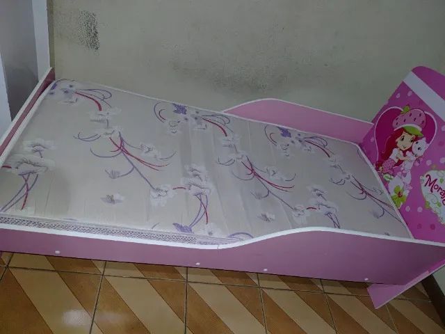 Mini cama infantil Moranguinho + colchão  - Foto 2