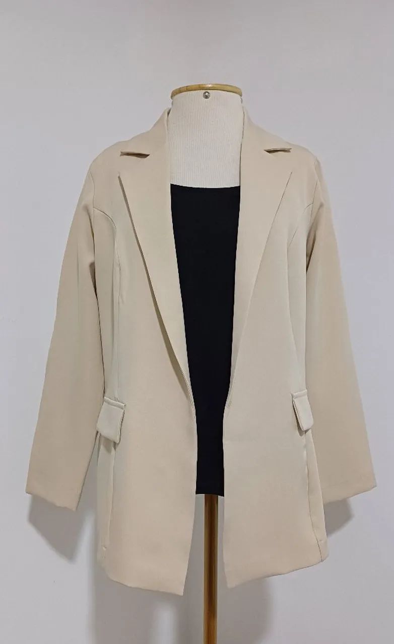 Blazer Feminino Bege Schooner tamanho M