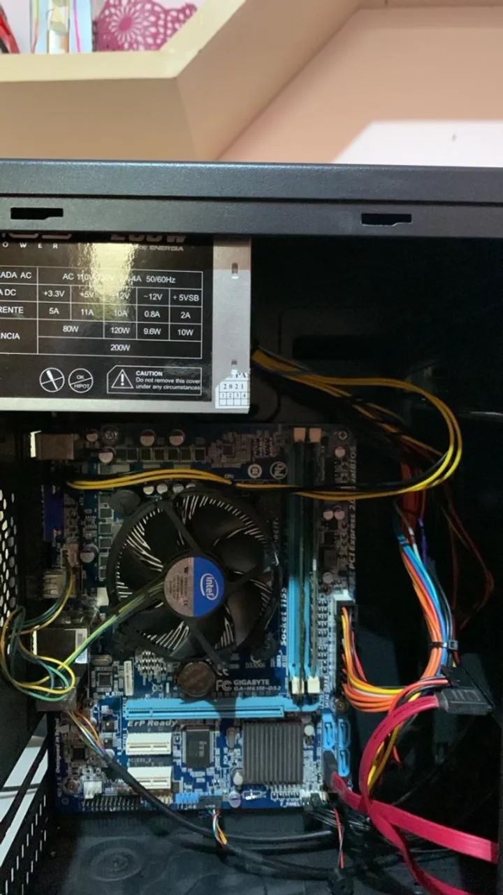 Cpu i3 Segunda Geração - 6Gb DDR3 Ram - Placa Mãe Gigabyte H61m-ds2 - ssd 120 - win11 - Foto 2