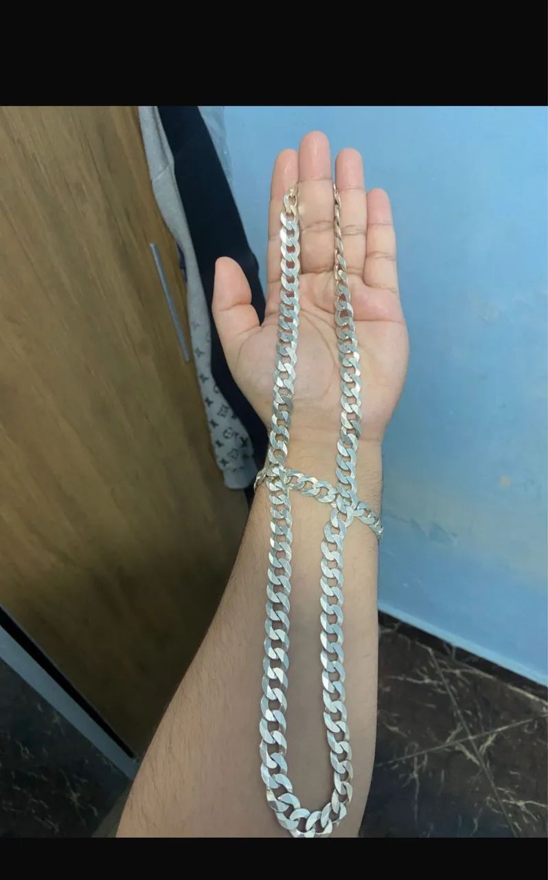 Conjunto de prata maciça 11MM64319604060674120