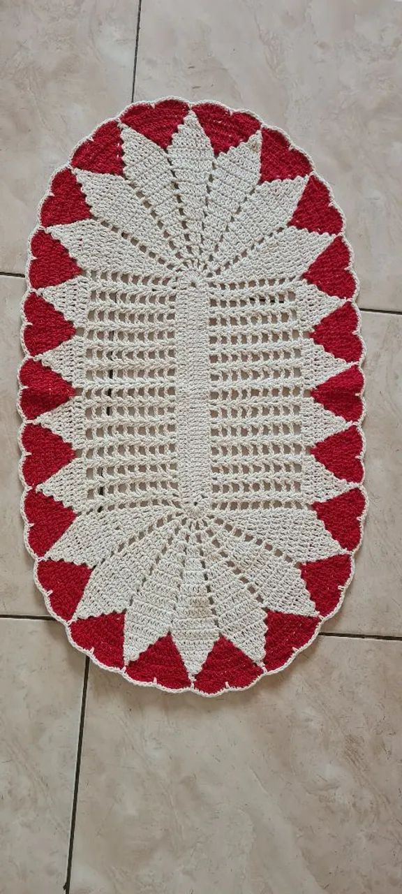 Tapete Oval Crochê  - Foto 2