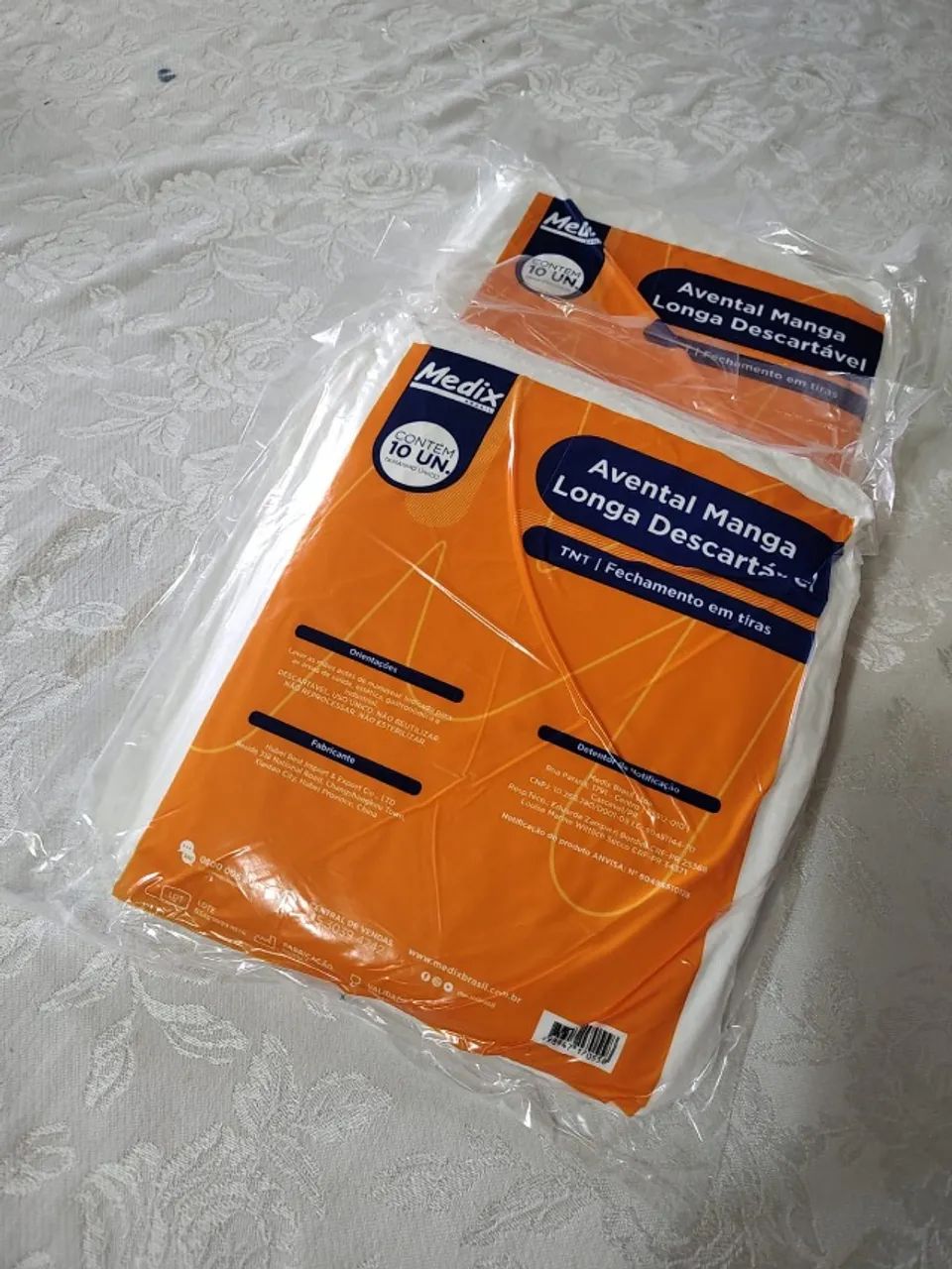 Avental Descartável Manga Longa 40g - Pacote com 10 unidades - Foto 4