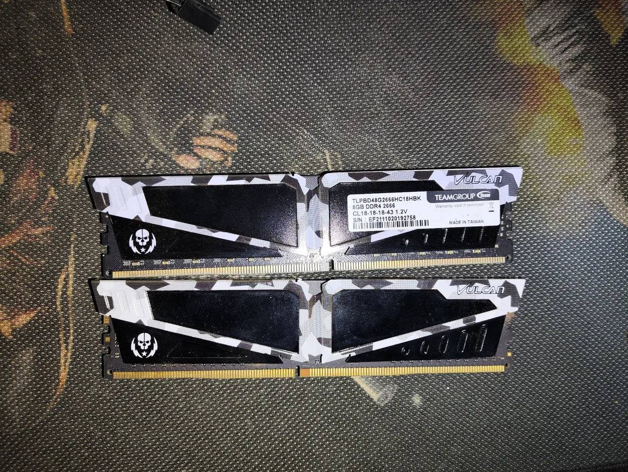 Memória RAM Team Group Vulcan 8GB DDR4 2666MHz