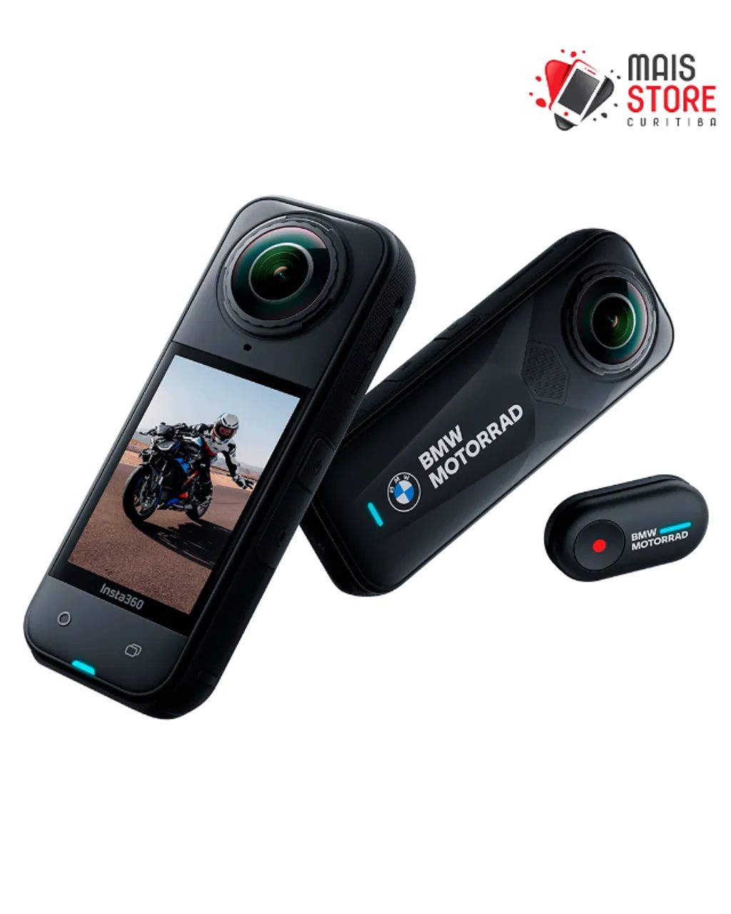 Câmera de Ação Insta360 X5 BMW Motorrad - Novos-Lacrado