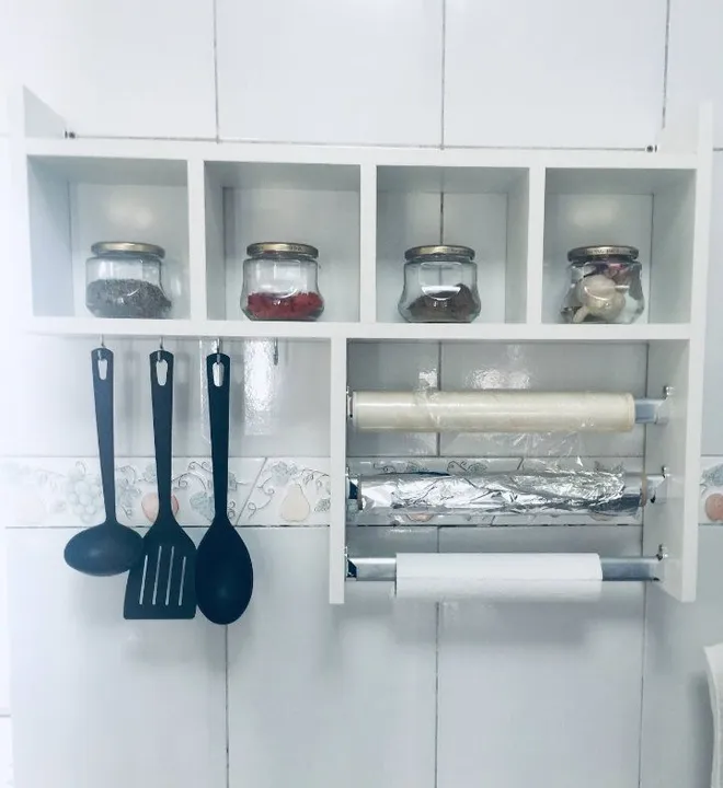 Promoção Nicho Cozinha porta temperos e 03 barras