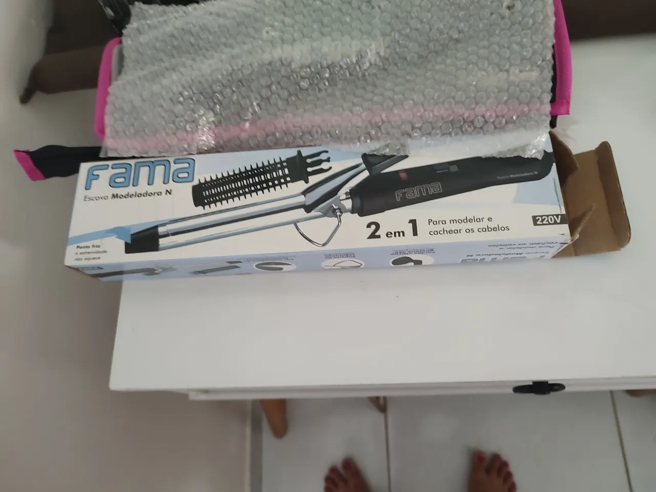 Escova Modeladora Fama 2 em 1 - Cabelos Perfeitos!