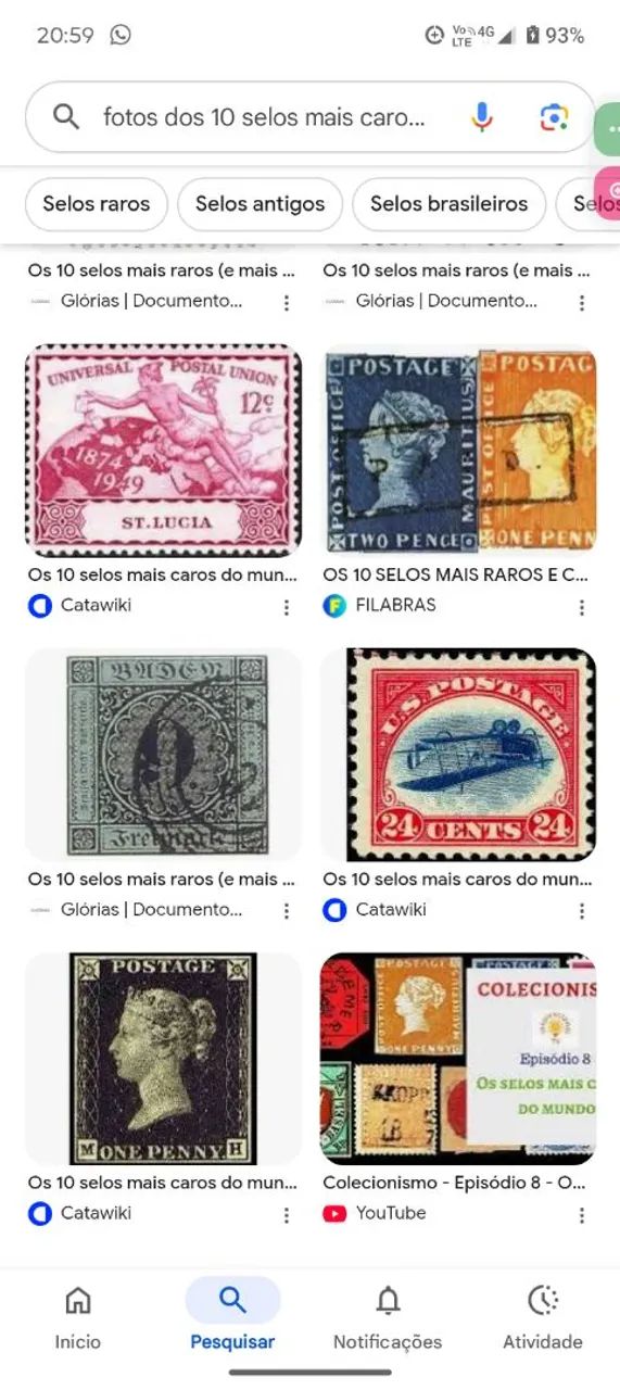 Selos antigos 