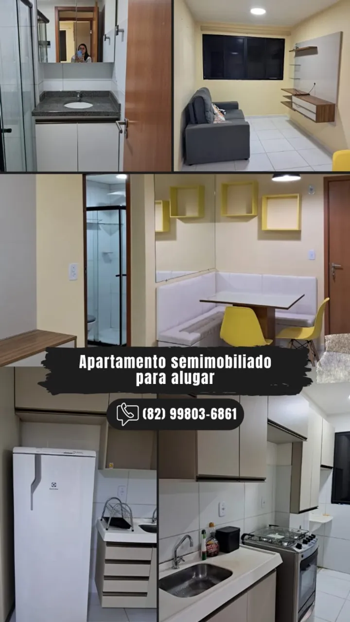 Semimobiliado no COND CLUBE GRAND PÁTIOII: 1.500,00 incluso água, condomínio e IPTU.