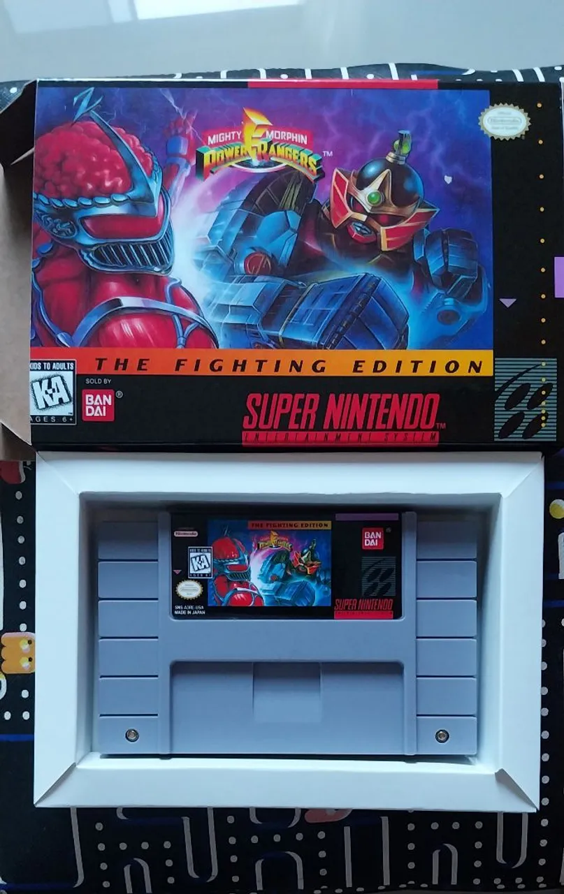 Cartucho Super Nintendo Mighty Morphin Power Rangers: The Fighting Edition