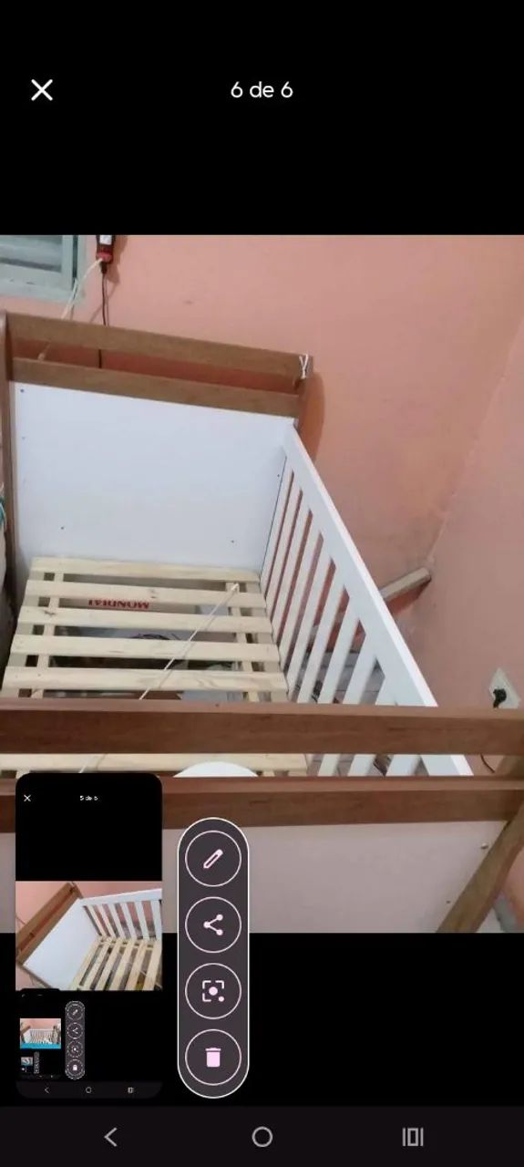Berço americano que vira caminha 