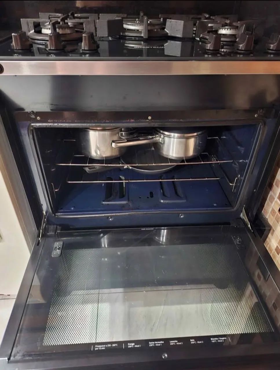 Fogão Brastemp 5 Bocas tampo de vidro - Foto 4