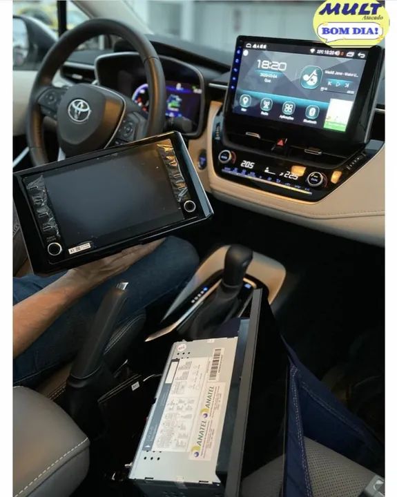 MULTIMIDIA COROLLA KRONOS 10 POLEGADAS  ANDROID 2/32 CARPLAY  TV FULL HD - Foto 2