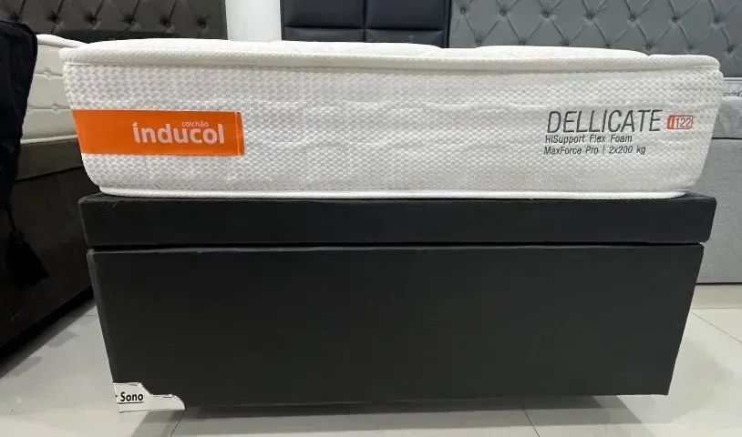 Colchão Delicate Inducol + Base Baú Solteiro 88x188x66 - Select Colchões - Foto 2