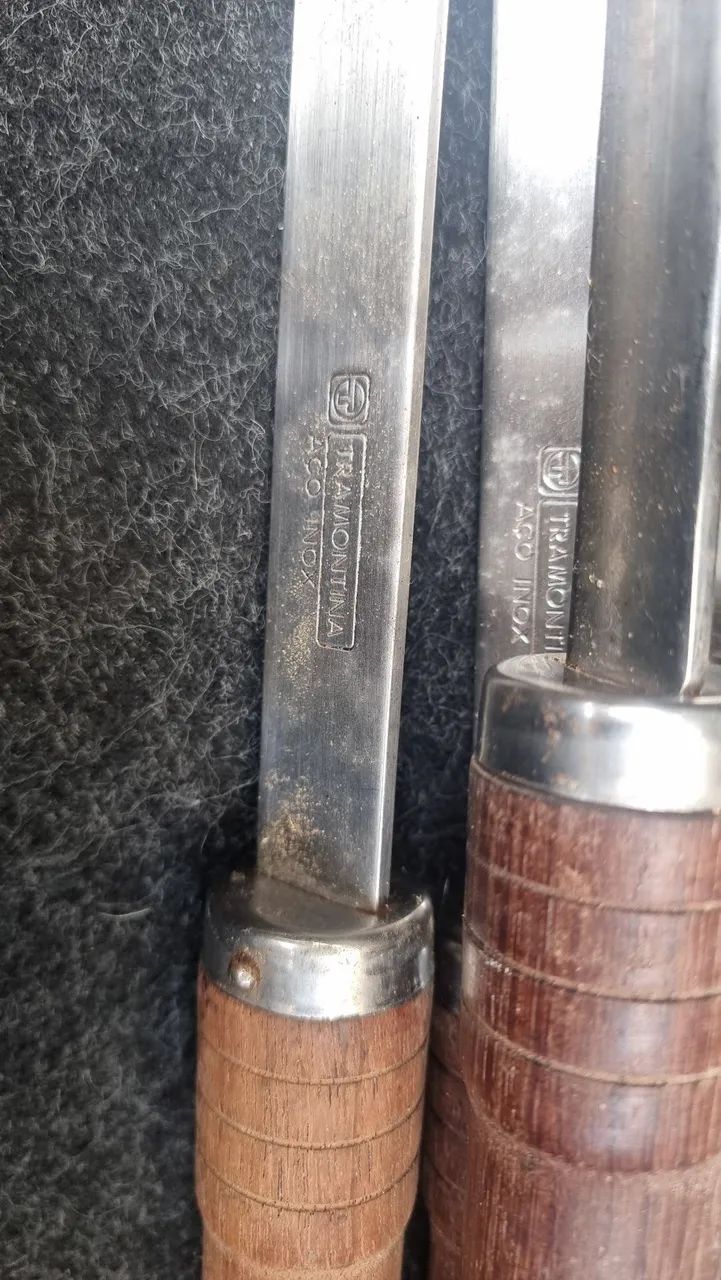 Espeto inox barra chata Tramontina  105cm e 95cm - Foto 2