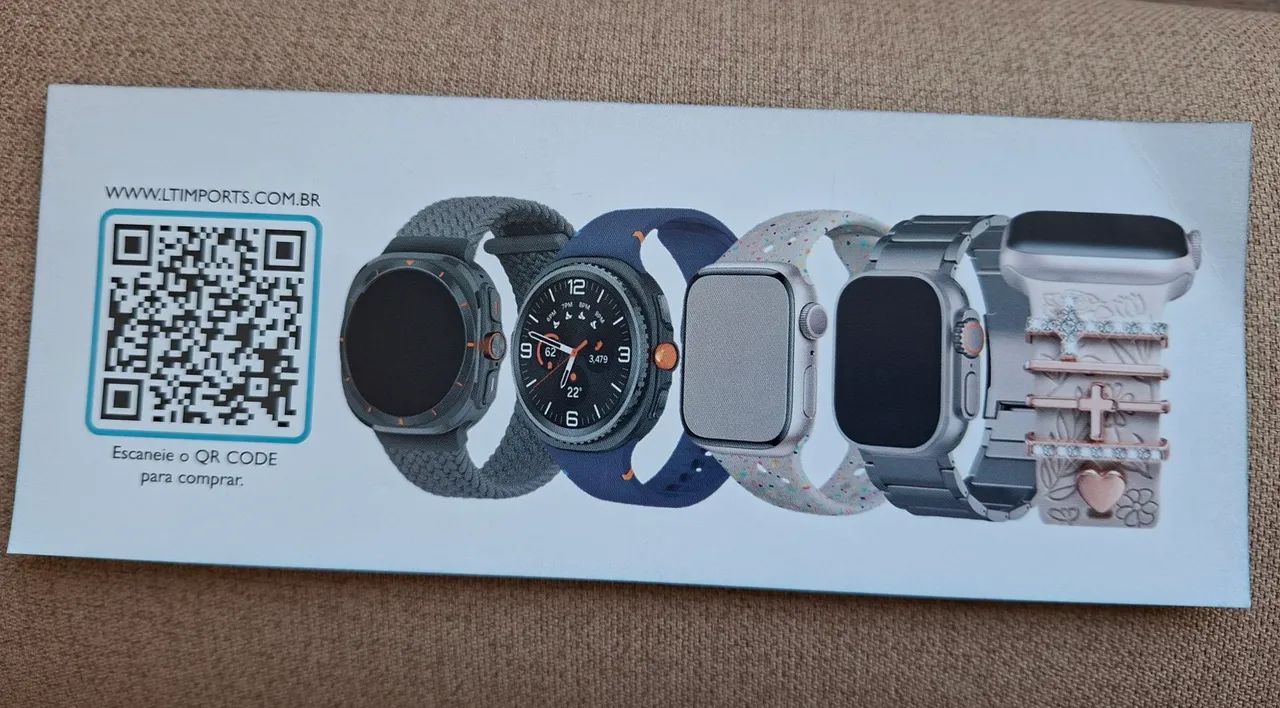 Pulseira de silicone na cor grafite para Relogio Wacht 8 - Foto 5
