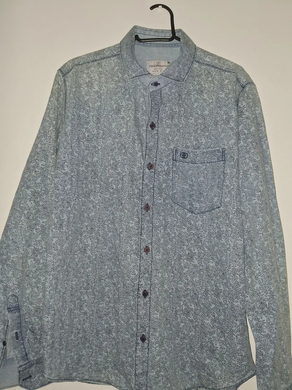 Camisa Social Estampada D.Hoffmann Semi Nova TAM 3