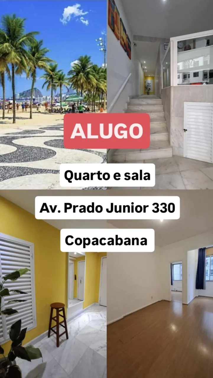 Alugo - Quarto e sala . Copacabana