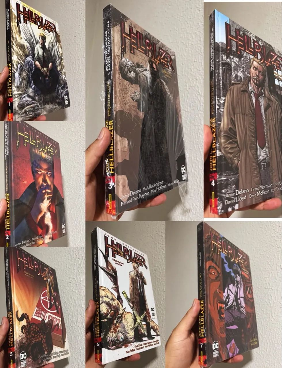 John Constantine Hellblazer edição de luxo 1 ao 7 capa dura lacradas  - Foto 2