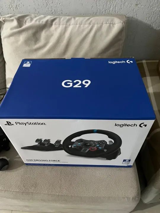 Logitech G29 + CAMBIO + PEDAIS NOVO NA CAIXA 