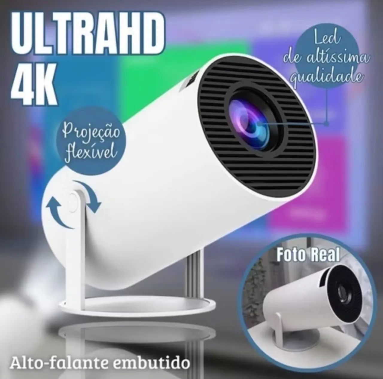 Projetor Portátil para Home Theater - Mini Projetor Full HD(entrego) - Foto 2