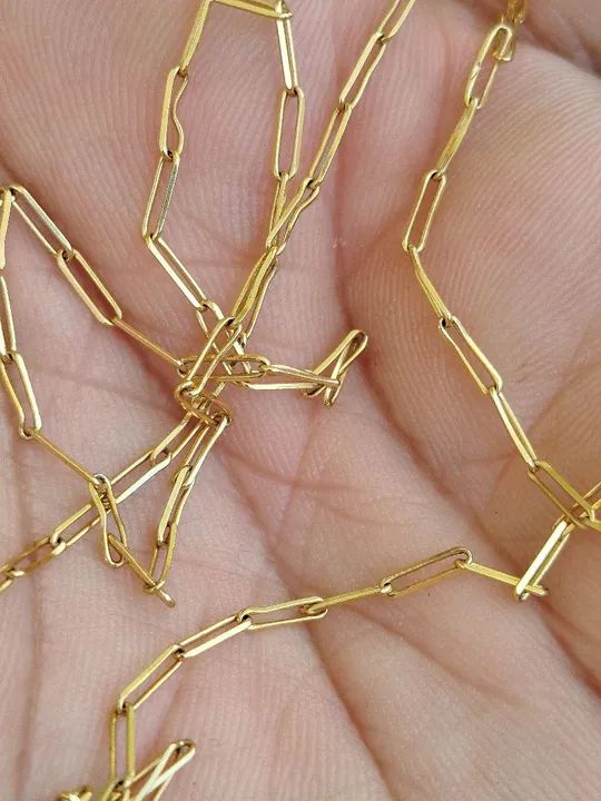 Corrente Maciça em Ouro 18k750 - 64cm - 3,8g - Foto 3
