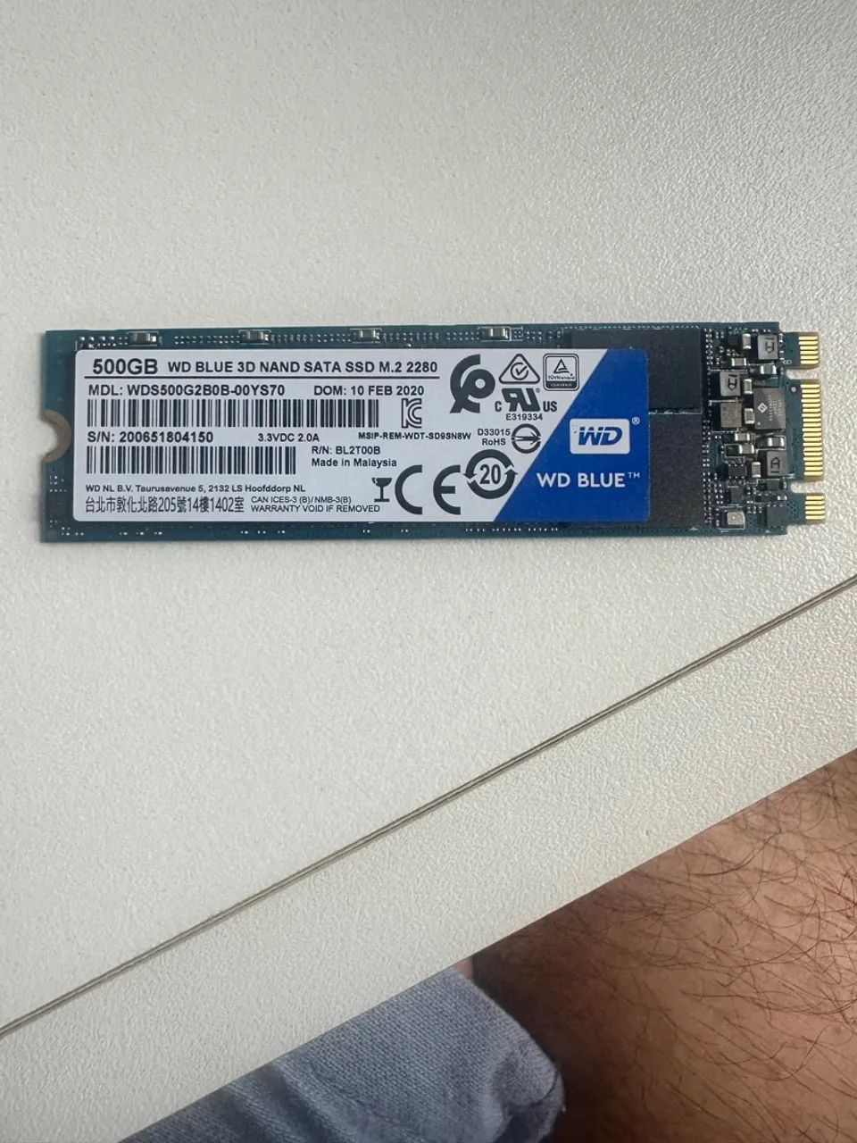 SSD WD Blue 3D NAND SATA SSD M.2 2280 500GB