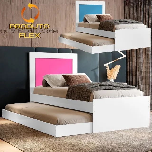 Bicama Luara  100% MDF  Produto Novo!  Pronta Entrega! - Foto 3