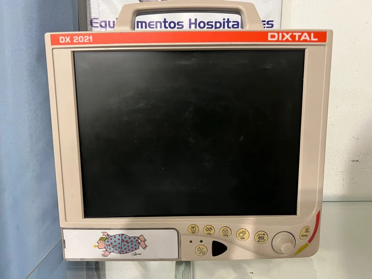 Monitor multiparametro Dixtal DX 2021 opcional de capnografia e ibp 